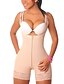 abordables Corsets et lingerie sculptante-Corset Femme Noir Beige Spandex Ensemble de corset Zip Couleur Pleine