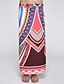 cheap Women&#039;s Skirts-Women&#039;s Beach Boho Cotton A Line Skirts Patchwork / Print / Fall / Maxi
