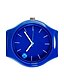 abordables Montres Tendance-Montre Quartz Bleu Cool Coloré Analogique Feuilles Bonbon Simple A Rayures Mode - Bleu de minuit