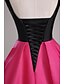 זול שמלות ערב-גזרת A וי קטן שובל קורט סאטן בלוק צבע ערב רישמי שמלה עם כפתורים על ידי TS Couture®