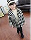 cheap Outerwear-Girls&#039; Jacket &amp; Coat Check Check Dresswear Cotton Casual Daily 6-12 Y 12 Y+ 3D Printed Graphic