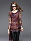 cheap Women&#039;s Blouses &amp; Shirts-BOMOVO Women&#039;s Round Neck Long Sleeve T Shirt Purple-B16QB16