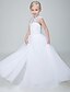 cheap Flower Girl Dresses-Ball Gown Ankle Length Flower Girl Dress Wedding Cute Prom Dress Tulle with Beading Fit 3-16 Years