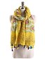 cheap Women&#039;s Scarves-Women&#039;s Vintage / Casual Cotton Rectangle - Print / Yellow / Khaki / Spring / Fall / Winter
