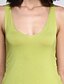 preiswerte Pullover-Damen Übergrössen Muskelshirt Solide Oberteile Basic Top Orange Grün Königsblau