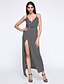 cheap Women&#039;s Dresses-Women&#039;s Sexy V Neck Halter Slim Maxi Dress