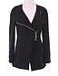 cheap Women&#039;s Coats &amp; Trench Coats-Women&#039;s OL Fashion Solid Zipper Slim Trench Coat , Casual / Work Long Sleeve