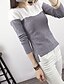 cheap Women&#039;s Sweaters-Women&#039;s Casual / Daily Simple Color Block / Patchwork Long Sleeve Regular Pullover Sweater Jumper, Round Neck Spring / Fall Cotton Black / Pink / Blue