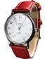 abordables Relojes de moda-YAZOLE Mujer Pareja Reloj de Pulsera Cuarzo Cuero Sintético Acolchado Negro / Blanco / Rojo Reloj Casual Cool / Analógico damas Vintage Casual - Negro Marrón Blanco