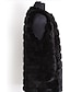 cheap Women&#039;s Coats &amp; Trench Coats-Women&#039;s Plus Size Simple Fur CoatSolid Round Neck Sleeveless Fall Beige / Black Faux Fur Medium