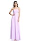 cheap Special Occasion Dresses-Sheath / Column Elegant Dress Prom Formal Evening Floor Length Sleeveless One Shoulder Chiffon with Sash / Ribbon Beading Draping 2024