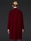 cheap Women&#039;s Sweaters-Women&#039;s Casual / Daily Simple Solid Colored Long Sleeve Long Cardigan, Stand Fall Wine