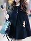 cheap Women&#039;s Coats &amp; Trench Coats-Women&#039;s Cloak / Capes Daily Fall Regular Coat Loose Basic Jacket Sleeveless Solid Colored Black