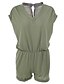 cheap Women&#039;s Jumpsuits &amp; Rompers-Women&#039;s Simple Batwing Sleeve Romper - Solid Colored V Neck / Summer