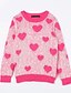 preiswerte Mode für Mädchen-Alltag Druck Baumwolle Pullover &amp; Cardigan Fuchsia