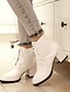 billige Kvindestøvler-Hæle-Syntetisk laklæder Kunstlæder-Plateau Combat-støvler Cowboystøvler Snowboots Ankelstøvler Ridestøvler Modestøvler Motorcykelstøvler-
