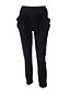 Χαμηλού Κόστους Γυναικεία Παντελόνια-Women&#039;s Plus Size Casual / Daily Harem Jeans Pants - Solid Colored Black