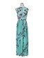 cheap Maxi Dresses-Women&#039;s Swing Dress Sleeveless Pleated Print Summer Sophisticated Holiday Beach Belt Not Included Loose Boho / Beach Yellow Light Blue S M L XL XXL / Maxi / Floral