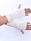 preiswerte Damenhandschuhe-Damen Party / Büro Handgelenk-Länge Halbfinger Handschuhe - Solide