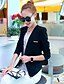 cheap Women&#039;s Blazer&amp;Suits-Women&#039;s Plus Size Formal / Work Slim Blazer Solid V Neck Long Sleeve