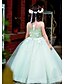 cheap Flower Girl Dresses-Ball Gown Floor Length Tulle Charmeuse Flower Girl Dresses with Lace Beading