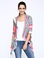 cheap Women&#039;s Outerwear-Women&#039;s Solid Color Formal Style Tops Cotton Classic &amp; Timeless Red Blue