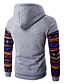 billige Hættetrøjer og sweatshirts til mænd-Herre Sport Langærmet Hattetrøje - Farveblok, Trykt mønster
