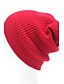 preiswerte Herrenmode Accessoires-Unisex Retro Büro Freizeit,Strickware Beanie Solide Herbst Winter Schwarz Weiß Grün