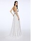 cheap Wedding Dresses-Wedding Dresses Sheath / Column Sweetheart Sleeveless Sweep / Brush Train Lace Bridal Gowns With Crystal Lace 2023