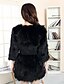 cheap Women&#039;s Coats &amp; Trench Coats-Fur Coat Long Wine Black Purple S M L