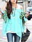 cheap Plus Size Tops-Women&#039;s Blouse Animal Green Beige White Black Daily Weekend Print Clothing Apparel Boho / Sexy / Oversized / Batwing Sleeve