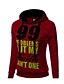 cheap Women&#039;s Outerwear-Women&#039;s Casual Active Hoodie - Color Block Letter