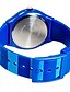 abordables Relojes de moda-Reloj de Pulsera Cuarzo Azul Cool Colorido Analógico Hojas Caramelo Casual Rayas Moda - Azul Oscuro