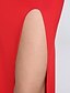 ieftine Rochii Dantelă-Pentru femei Mărime Plus Size Bodycon Roșu Manșon scurt Mată Crăpătură Vară Petrecere Zvelt Dantelă Negru Rosu S M L XL XXL XXXL XXXXL / Maxi