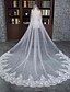 economico Veli sposa-1 strato Bordi in pizzo / Merlato Veli da sposa Velo lungo (con strascico) Con Di pizzo / Tulle / Classico