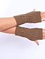 cheap Women&#039;s Gloves-Women&#039;s Party / Work Wrist Length Half Finger Gloves - Solid Colored / Cute / Fall / Winter