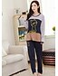 cheap Pajamas &amp; Loungewear-Women&#039;s Cotton Round Neck Pajamas - Print, Animal