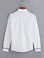 baratos Blusas e Camisas de mulher-Mulheres Estampado Camisa Social Casual Diário Tamanhos Grandes Colarinho de Camisa Branco