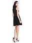 cheap Cocktail Dresses-Sheath / Column Jewel Neck Short / Mini Jersey Little Black Dress Cocktail Party / Prom Dress with Sequin / Bow(s) by TS Couture®