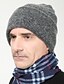 cheap Men&#039;s Hats-Men&#039;s Work Active Knitwear Beanie / Slouchy-Solid Colored Fall Winter Gray