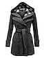 cheap Women&#039;s Coats &amp; Trench Coats-Women&#039;s Trench Coat Coat Hoodie Jacket Daily Wear Winter Long Coat Regular Fit Chic &amp; Modern Jacket Long Sleeve Solid Colored Classic Style Black Gray Purple / Plus Size
