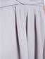 abordables Robes de demoiselle d&#039;honneur-Trapèze Sans Bretelles Longueur Sol Mousseline de soie Robe de Demoiselle d&#039;Honneur  avec Croisé