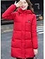 cheap Women&#039;s Puffer&amp;Parka-Women&#039;s Padded Coat,Simple Casual/Daily Solid-Polyester Polypropylene Long Sleeve