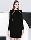 cheap Women&#039;s Dresses-Women&#039;s Going out Sheath Dress - Solid Colored Cut Out Spring Cotton White Black S M L / Sexy