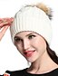 halpa Naisten hatut-Naisten Vintage Toimisto Pipo-Yhtenäinen Neuleet Syksy Talvi Musta Valkoinen Beesi