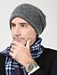 cheap Men&#039;s Hats-Men&#039;s Work Active Knitwear Beanie / Slouchy-Solid Colored Fall Winter Gray