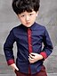Χαμηλού Κόστους Πανωφόρια-Παιδιά Αγορίστικα Επίσημο ρούχο Μονόχρωμο Μακρυμάνικο Μακρύ Μακρύ Πουκάμισο / Κοστούμι &amp; Σακάκι