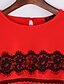 preiswerte Blusen und Hemden für Damen-Damen Einfarbig Bluse Freizeit Alltag Schwarz / Rot / Rosa / Orange