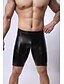 olcso Egzotikus férfi alsónemű-Férfi Alap Sexy Boxeralsók - Szabályos, Egyszínű Közepes derekú Fekete M L XL / Klub