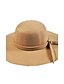 levne Dámské klobouky-Dámské Vintage Bucket klobouček-Jednobarevné Vlna Černá Velbloudí Fuchsiová